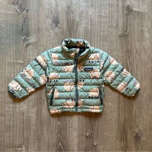 Patagonia 2T Down Sweater Puffer Jacket Buffalo Print